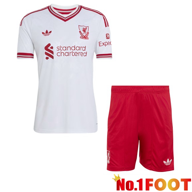 FC Liverpool Kids Away Soccer Jersey White 2026/2027