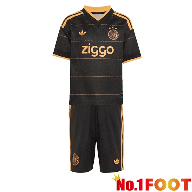 AFC Ajax Kids Away Soccer Jersey Black 2026/2027