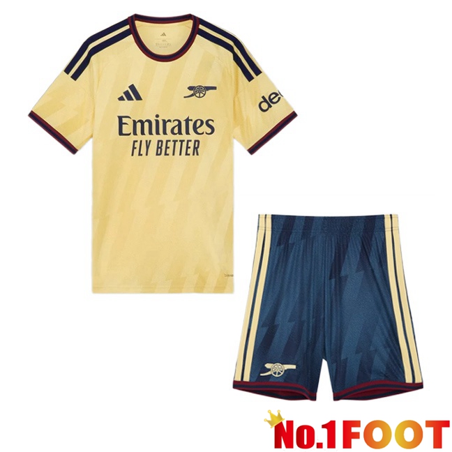 Arsenal Kids Third Soccer Jersey Yellow 2026/2027