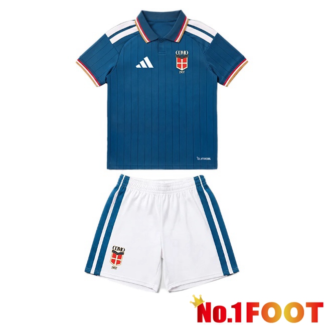 Como 1907 Kids Home Soccer Jersey Blue 2026/2027