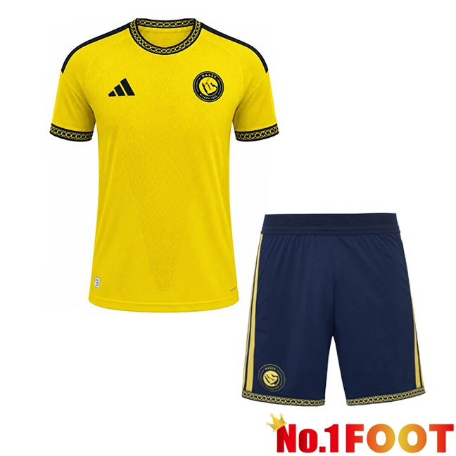 Al-Nassr FC Kids Home Soccer Jersey Yellow 2026/2027