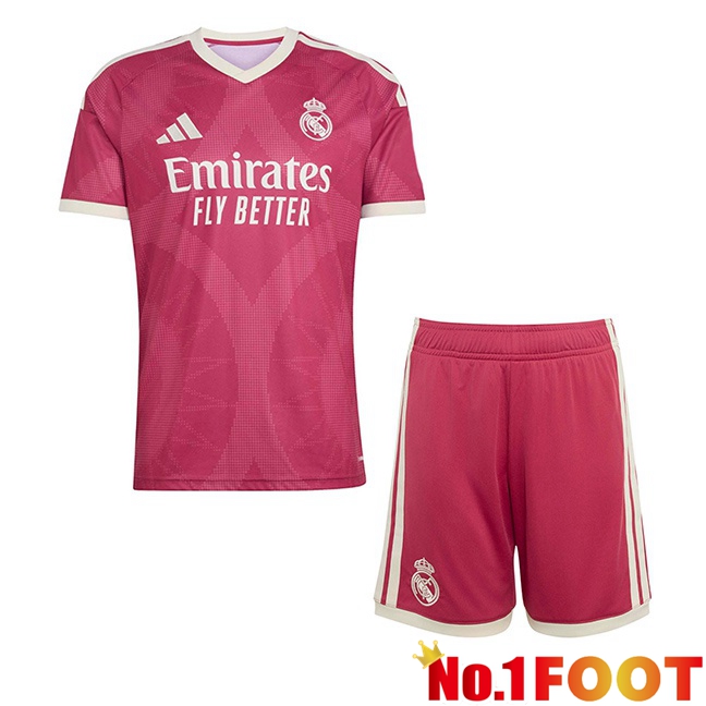 Real Madrid Kids Third Soccer Jersey Pink 2026/2027