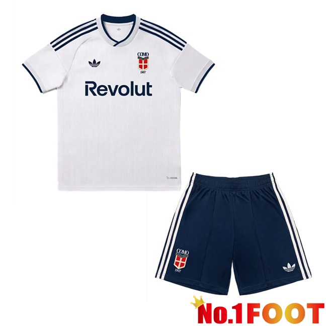 Como 1907 Kids Away Soccer Jersey White 2026/2027