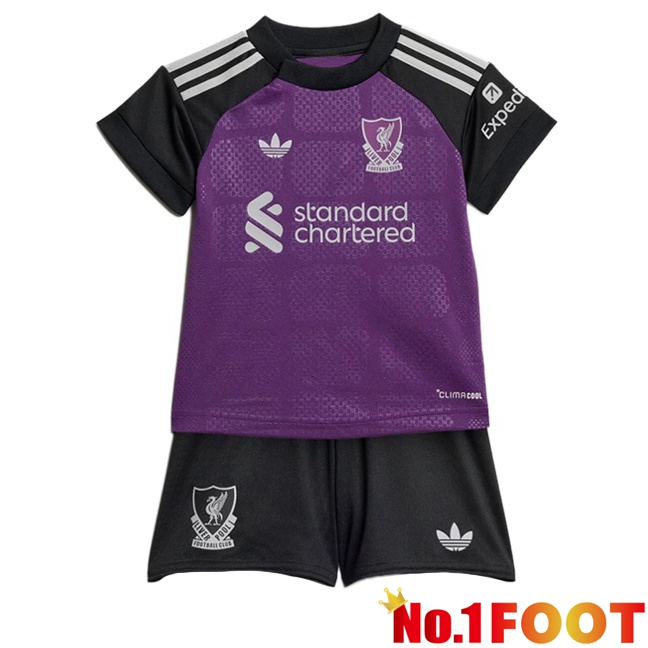 FC Liverpool Kids Goalkeeper Soccer Jersey Purple 2026/2027