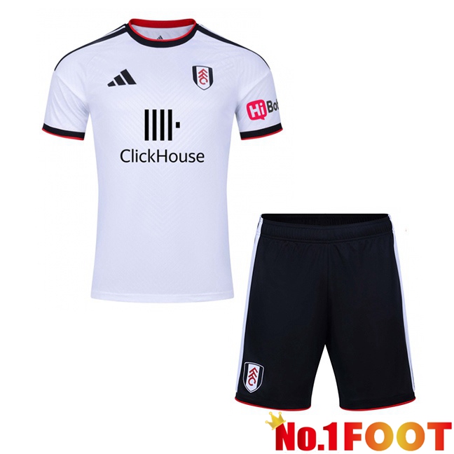 Fulham FC Kids Home Soccer Jersey White 2026/2027
