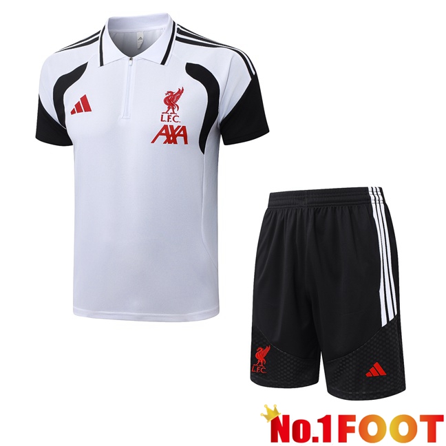 FC Liverpool Soccer Polo + Shorts White 2026/2027