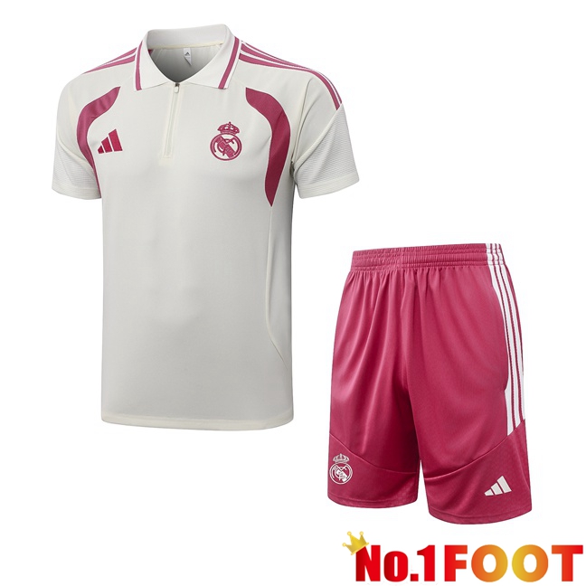 Real Madrid Soccer Polo + Shorts Yellow 2026/2027