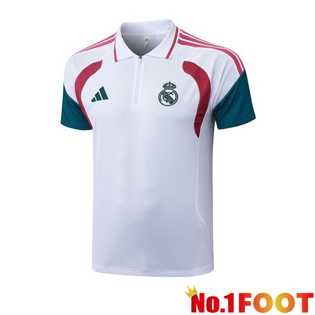 Real Madrid Soccer Polo White 2026/2027