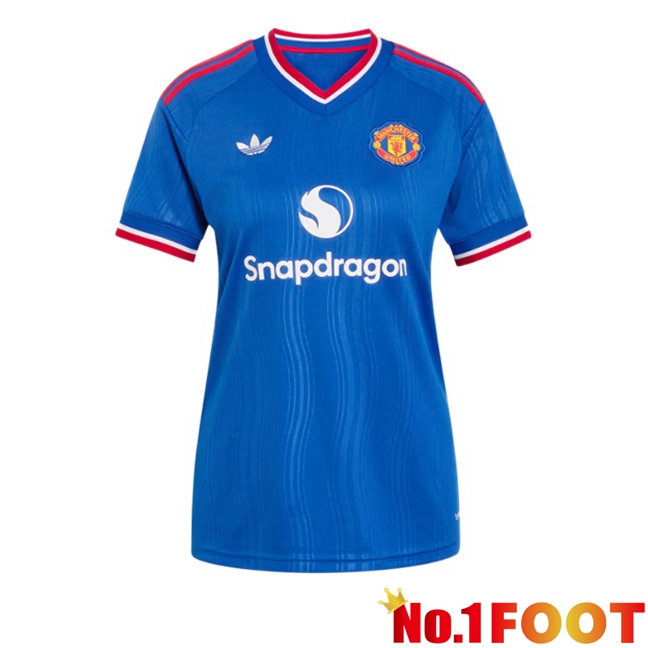 Manchester United Women Away Soccer Jersey Blue 2026/2027
