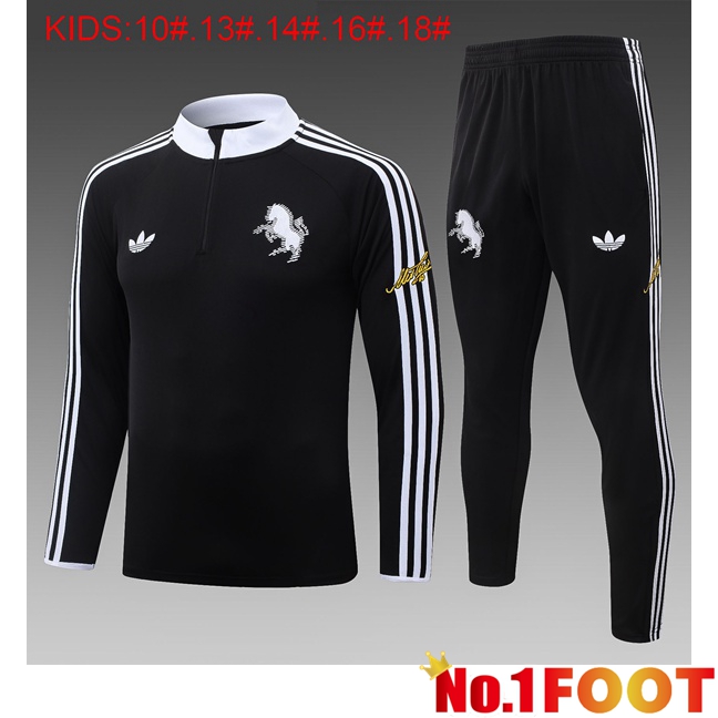 Juventus Kids kit Training Tracksuit Black 2026/2027