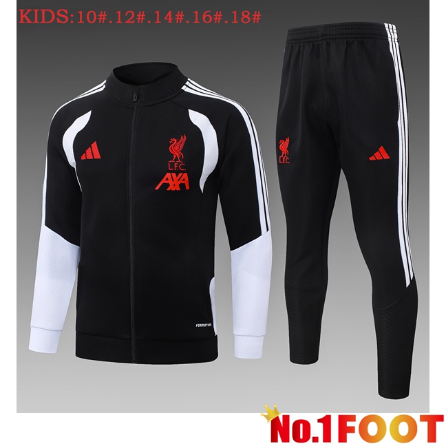 FC Liverpool Kids kit Training Tracksuit - Training Jacket Black 2026/2027