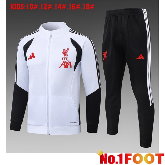 FC Liverpool Kids kit Training Tracksuit - Training Jacket White 2026/2027