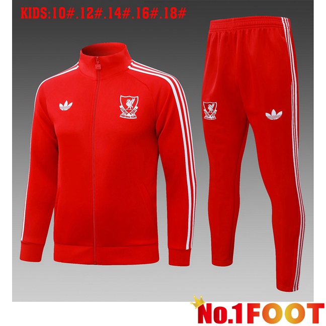 FC Liverpool Kids kit Training Tracksuit - Training Jacket Red 2026/2027