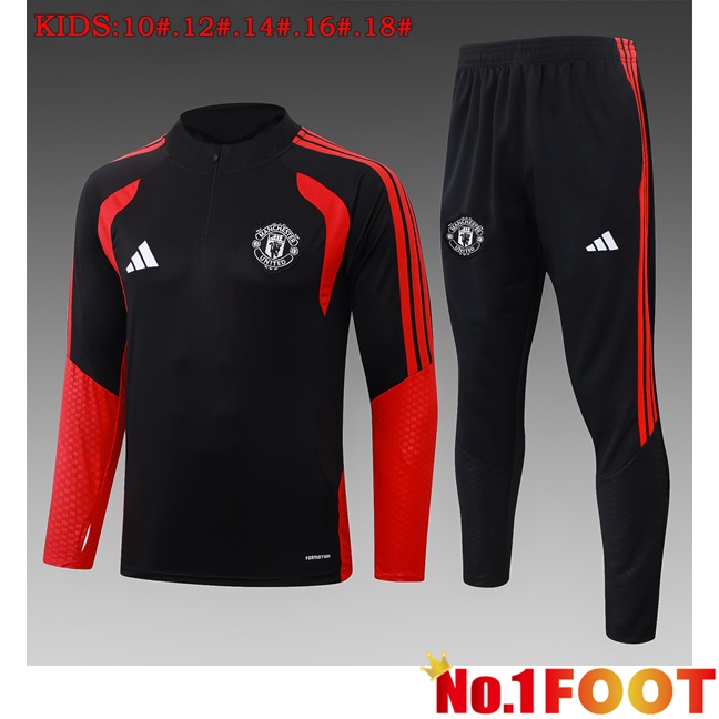 Manchester United Kids kit Training Tracksuit Black 2026/2027
