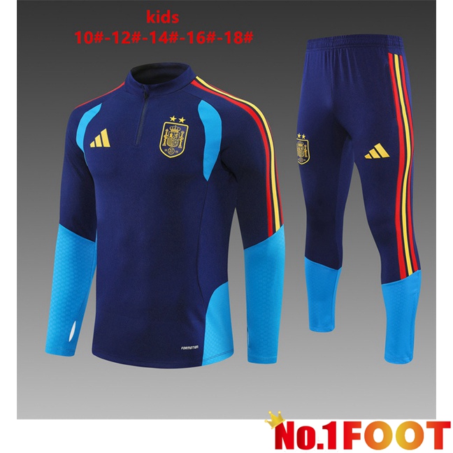 Spain Kids kit Training Tracksuit Blue Royal 2026/2027