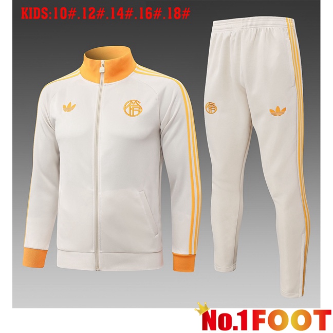 Bayern Munich Kids kit Training Tracksuit - Training Jacket Yellow 2026/2027