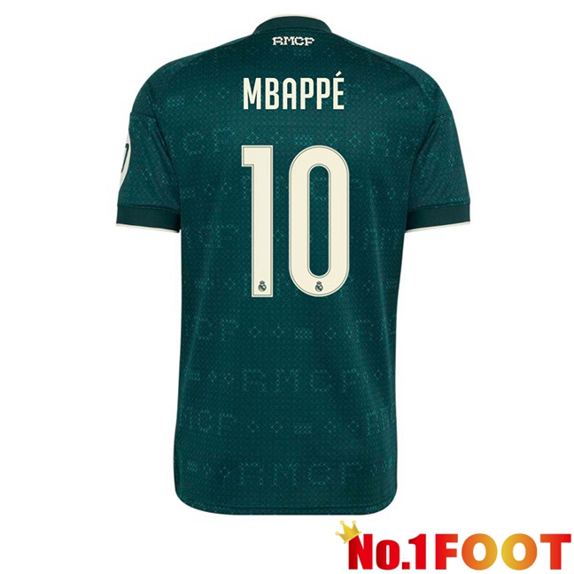 Real Madrid (Mbappé 10) Away Soccer Jersey Green 2026/2027