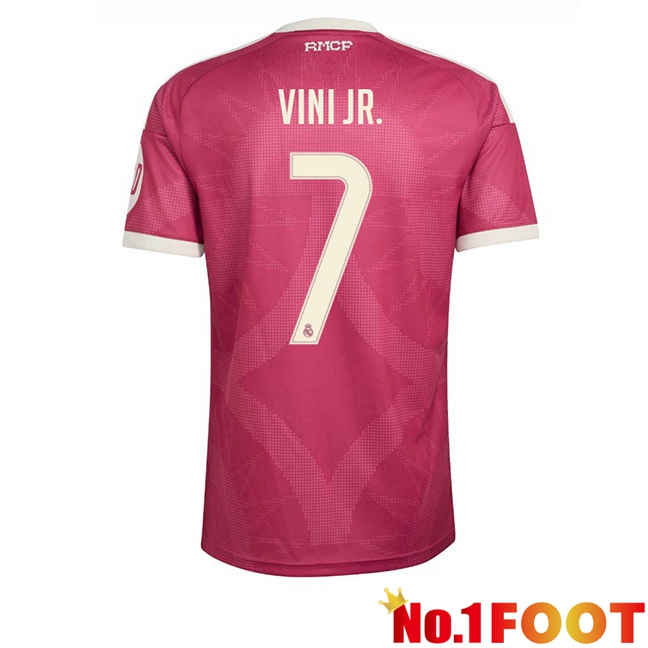 Real Madrid (Vini Jr. 7) Third Soccer Jersey Pink 2026/2027
