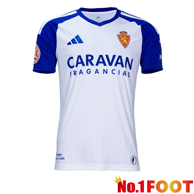 Real Zaragoza Home Soccer Jersey White 2026/2027