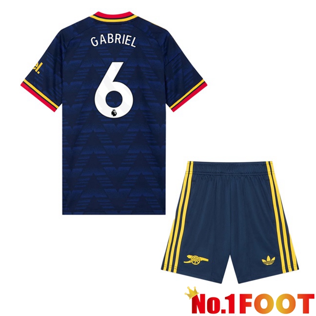 Arsenal (GABRIEL 6) Kids Away Soccer Jersey Blue Royal 2026/2027