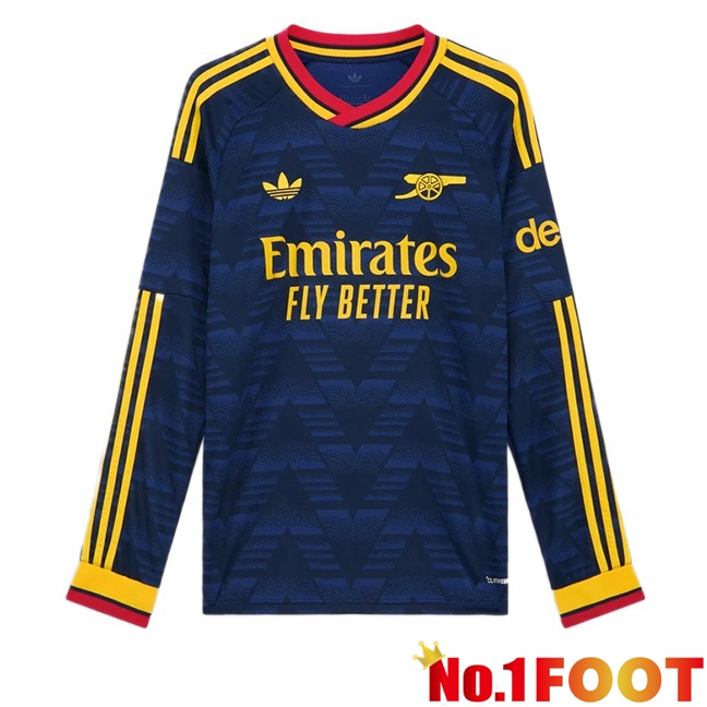 Arsenal Away Soccer Jersey Long sleeve Blue Royal 2026/2027