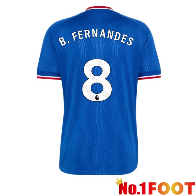 Manchester United (B. FERNANDES 8) Away Soccer Jersey Blue 2026/2027