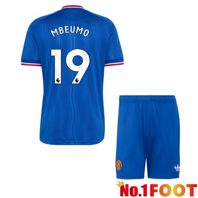 Manchester United (MBEUMO 19) Kids Away Soccer Jersey Blue 2026/2027
