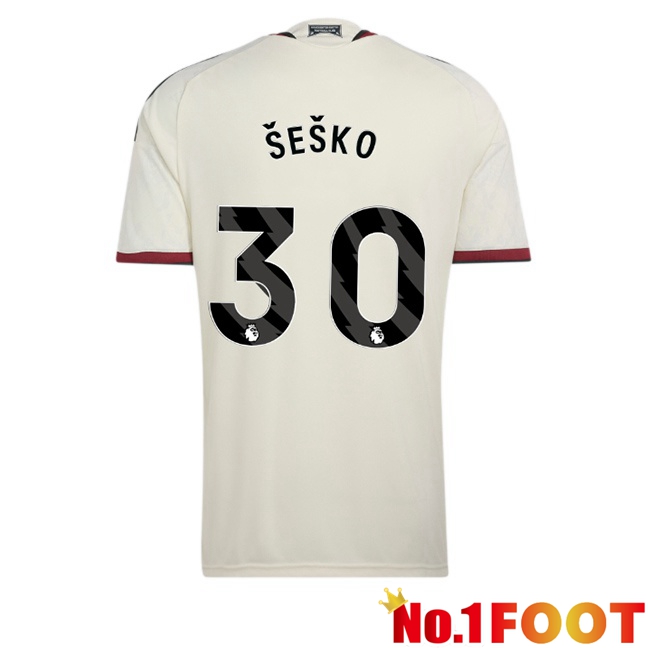 Manchester United (ŠEŠKO 30) Third Soccer Jersey White 2026/2027