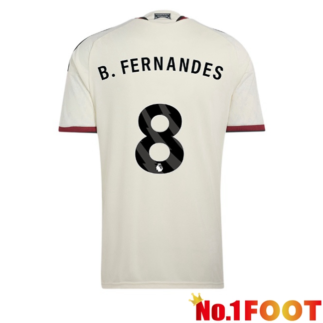 Manchester United (B. FERNANDES 8) Third Soccer Jersey White 2026/2027