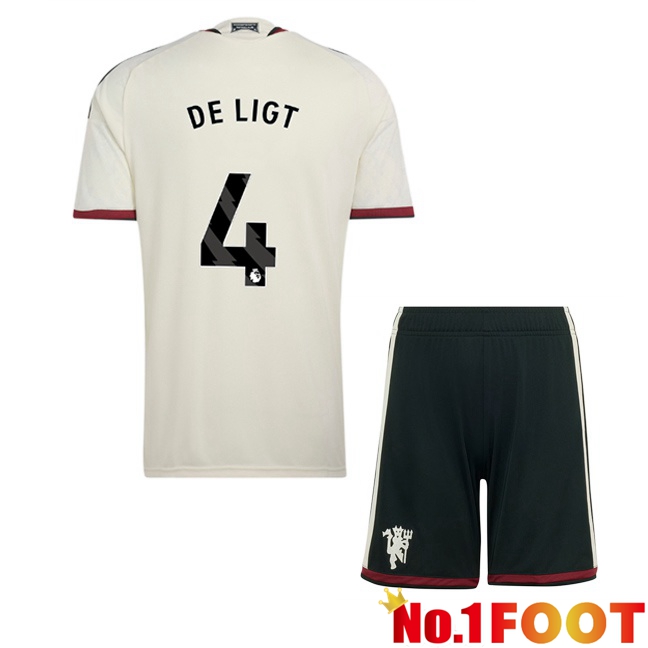 Manchester United (DE LIGT 4) Kids Third Soccer Jersey White 2026/2027