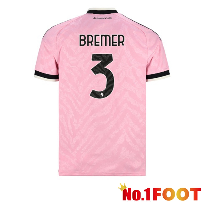 Juventus (BREMER 3) Away Soccer Jersey Pink 2026/2027