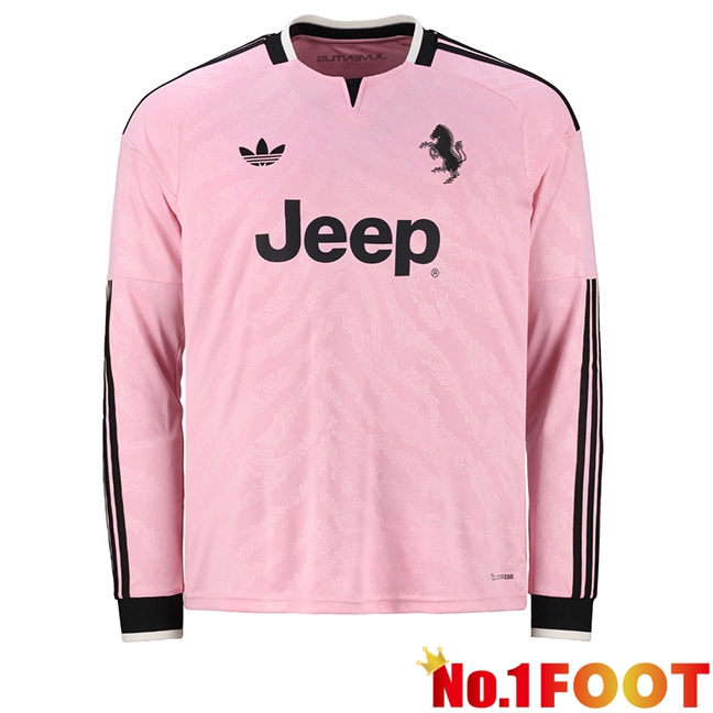 Juventus Away Soccer Jersey Long sleeve Pink 2026/2027