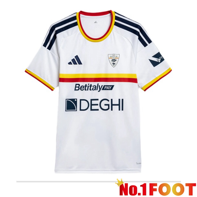Lecce Away Soccer Jersey White 2026/2027