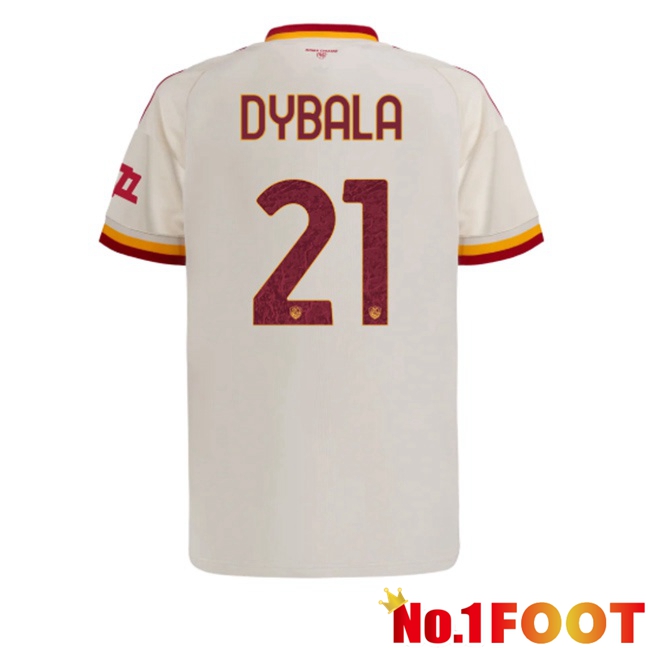 AS Rome （Dybala 21) Away Soccer Jersey White 2026/2027
