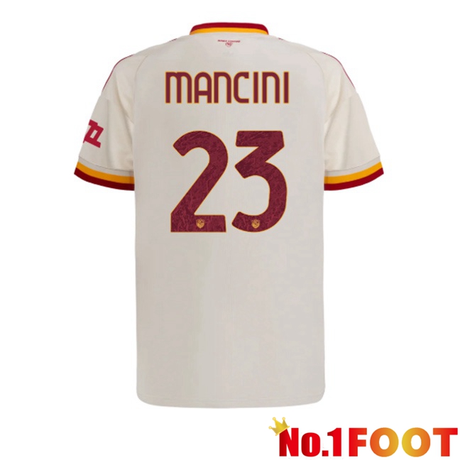 AS Rome （Mancini 23) Away Soccer Jersey White 2026/2027