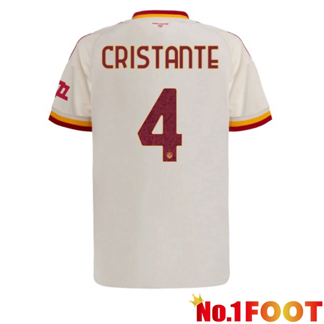 AS Rome （Cristante 4) Away Soccer Jersey White 2026/2027