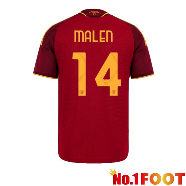 AS Rome （Malen 14) Home Soccer Jersey Red 2026/2027