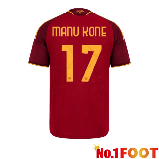 AS Rome （Manu Kone 17) Home Soccer Jersey Red 2026/2027