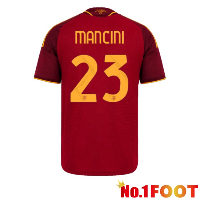 AS Rome （Mancini 23) Home Soccer Jersey Red 2026/2027