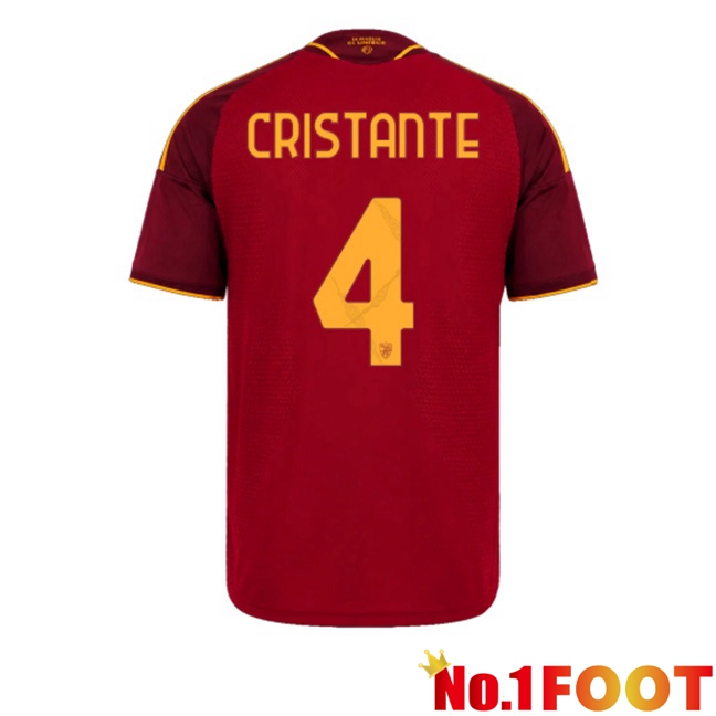 AS Rome （Cristante 4) Home Soccer Jersey Red 2026/2027