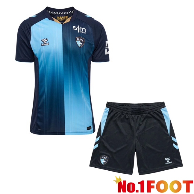 Le Havre AC Kids Home Soccer Jersey Blue 2026/2027