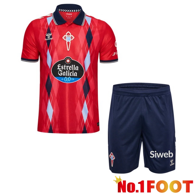 Celta Vigo Kids Third Soccer Jersey Red 2026/2027