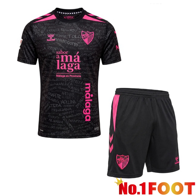 Malaga Kids Third Soccer Jersey Black 2026/2027
