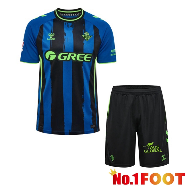 Real Betis Kids Third Soccer Jersey Black Blue 2026/2027