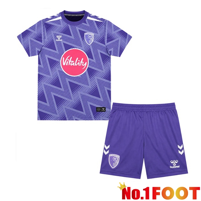 AFC Bournemouth Kids Away Soccer Jersey Purple 2026/2027