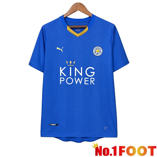 Leicester City Retro Home Soccer Jersey 2015/2016
