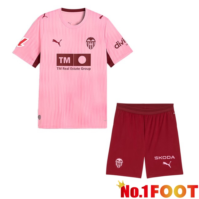 Valencia CF Kids Third Soccer Jersey Pink 2026/2027