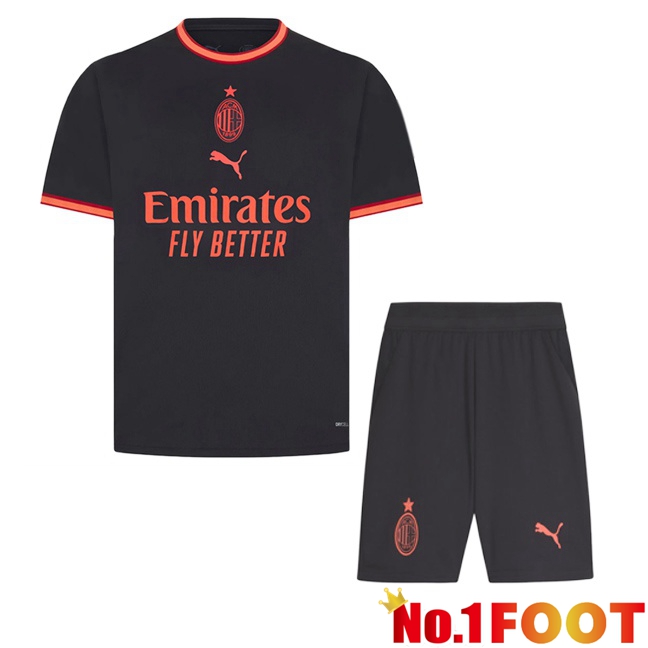 AC Milan Kids Third Soccer Jersey Black 2026/2027