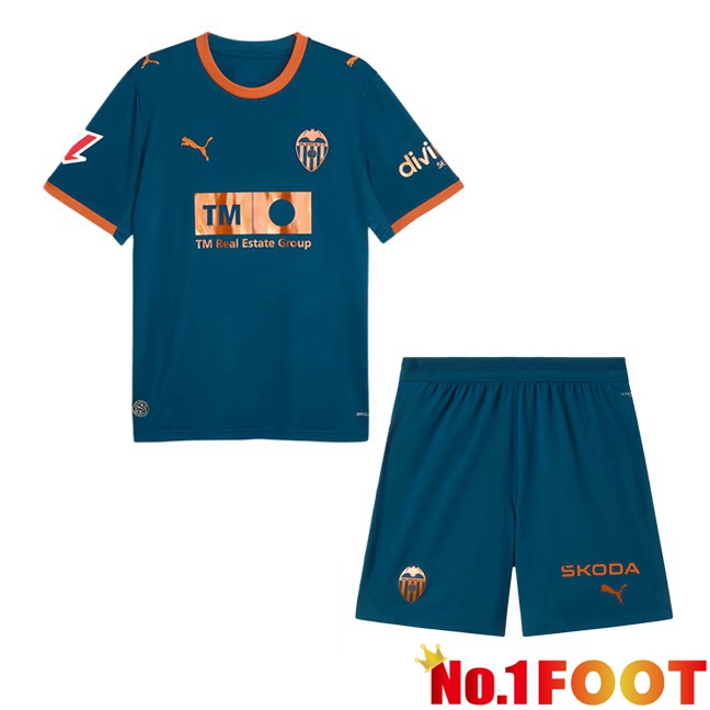 Valencia CF Kids Away Soccer Jersey Green 2026/2027