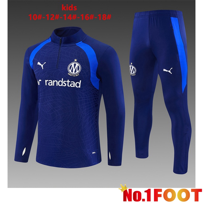 Marseille OM Kids kit Training Tracksuit Blue Royal 2026/2027